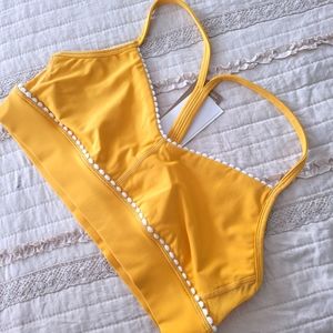 Alala marigold workout top/bra